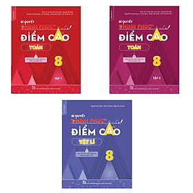 Nơi bán Combo Bí quyết chinh phục điểm cao Lớp 8 Toán (Tập 1,2) - Vật lý (3 cuốn) - Giá Từ -1đ