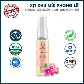 Xịt kháng khuẩn và khử mùi giúp ngủ ngon tinh dầu Phong Lữ PK