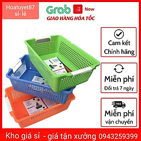 Rổ đựng đồ chữ nhật có quai cầm 1196-1197-1198 Việt Nhật - Khay chữ nhật đựng tài liệu, đồ