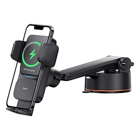 Bộ Đế Giữ Điện Thoại Tích Hợp Sạc Không Dây Baseus Wisdom Auto Alignment Car Mount Wireless Charger（QI 15W)  (Hàng chính hãng)