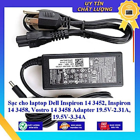 Mua Sạc cho laptop Dell Inspiron 14 3452 Inspiron 14 3458 Vostro 14 3458 Adapter 19.5V-2.31A 19.5V-3.34A - Hàng Nhập Khẩu New Seal