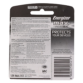 Pin AAA Energizer Max E92 BP4
