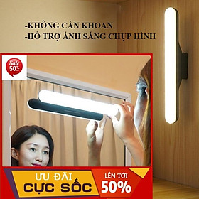 Mua Đèn led 2 TRONG 1 treo tường tích điện  gắn bàn học   bàn làm việc  hỗ trợ ánh sáng chụp ảnh   không cần khoan