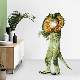 Kids Dinosaur Costume Unisex Green Suit for Dress up Party Cosplay Toddler