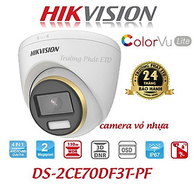 Hình ảnh Camera Dome HDTVI ColorVu 2MP HIKVISION DS-2CE70DF3T-PF - Hàng Chính Hãng