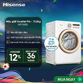 Mua Máy giặt Hisense 10.5kg Inverter Pro WF105R5 Diệt khuẩn Khử mùi 99.9%  Ngừa dị ứng  Giặt AI - HÀNG CHÍNH HÃNG