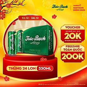 Bia Trúc Bạch - Thùng 24 lon 330ml