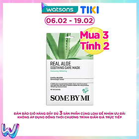 Mặt Nạ Giấy Some By Mi Tinh Chất Lô Hội Real Aloe Soothing Care Mask 20g