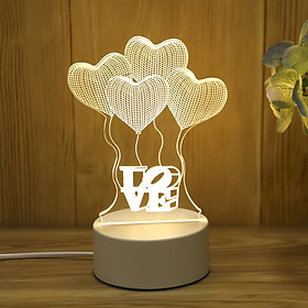 Đèn ngủ LED 3D trang trí - quà tặng độc đáo