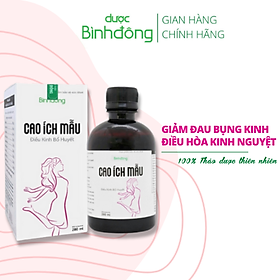 Bình Đông Cao Ích Mẫu - giúp giảm đau bụng kinh, điều hòa kinh nguyệt chai 280ml