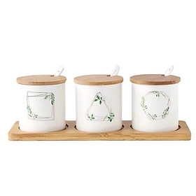 Mua (Order) Bộ hũ đựng gia vị gốm sứ