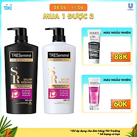 Combo Dầu Gội 640gr Và Dầu Xả 620gr Tresemmé Salon Rebond Công Nghệ Tái Kết Nối Ngăn Ngừa Gãy Rụng