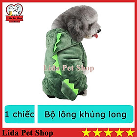 Quần áo chó mèo thú cưng Bộ lông khủng long - Lida Pet Shop