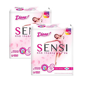 Lốc 2 Băng Vệ Sinh Sensi Ngày 23cm Siêu Mỏng Cánh (8 Miếng)