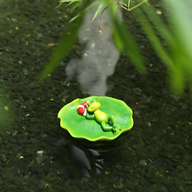 Simulation Floating Frog Ornaments Animals Figurine Fairy Garden Statue Lifelike DIY Pool Accessories for Landscaping Home Flowerpot Desktop