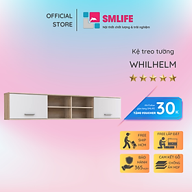 Mua Kệ gỗ treo tường trang trí hiện đại SMLIFE Whilhelm | Gỗ MDF dày 17mm chống ẩm | D160xR25xC35cm