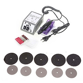 Mua Combo Máy khắc mài mini V2 kèm đĩa cắt răng cắt gỗ nhựa meca và đĩa cắt nhôm cắt đồng 1 chân gắn đĩa cắt cho máy