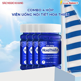 Combo 4 Viên uống Hoa Thiên hộp 30 viên hỗ trợ cân bằng nội tiết tố, cải thiện sinh lý