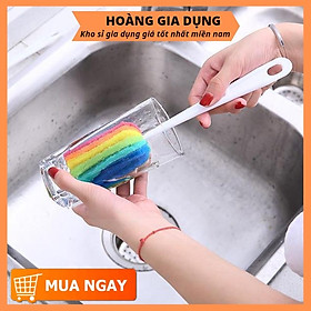 Mua Cọ Rửa Ly Bình Nước Bình Giữ Nhiệt Bình Sữa 7 Màu Cầu Vồng H177