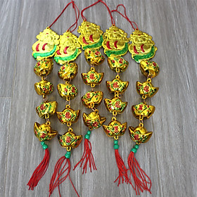 Combo 05 Dây Treo  Ông Thần Tài và Thỏi Vàng lớn trang trí tết