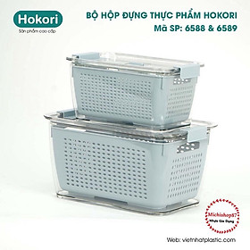 Mua Hộp Đựng Thực Phẩm 2 Lớp Hokori Cao Cấp Nhựa Việt Nhật  Hộp Bảo Quản Rau Củ Quả Kèm Rổ Có Lỗ Thoát Nước Tiện Lợi