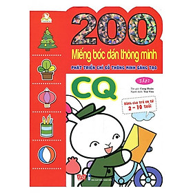 [Download Sách] 200 Miếng Bóc Dán Thông Minh Phát Triển Chỉ Số Thông Minh Sáng Tạo CQ - Tập 2