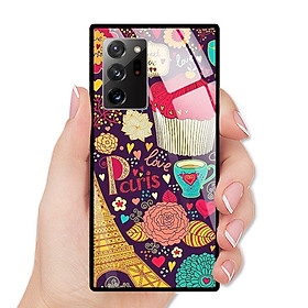 Ốp Lưng Điện Thoại SAMSUNG GALAXY NOTE 20 ULTRA - Mặt Lưng Kính Cường Lực - 0196 PARIS4 - Hàng Chính Hãng