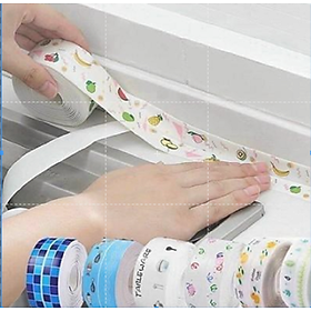 Mua Cuộn Băng Dính Dán Viền Bồn Rửa Chén Chống Thấm Nước Ron keo băng dán cạnh góc bếp lavabo tường nhà trang trí