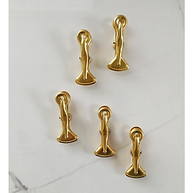 Bộ 5 chiếc kẹp trang trí có gắn nam châm Dulton, chất liệu đồng