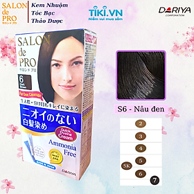 Kem nhuộm tóc Salon de Pro 6 - Màu nâu đen