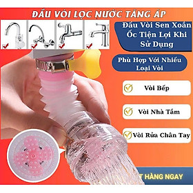 Vòi Rửa Chén Bát Hoa Sen Xoay 360 Độ Chống Văng Chống Bắn Đầu Vòi Nước Mở Rộng Tiết Kiệm Nước Tiện Ích Cho Mọi Gia Đình - Giao Màu Ngẫu Nhiên