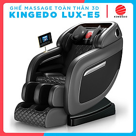 Ghế Massage Toàn Thân Cao Cấp KING EDO 4D LUX-E5 - Máy Mát xa Nhiệt - Chuyên Sâu Cho Cổ, Vai, Gáy, Lưng, Eo, Chân - Giảm Đau Mỏi Toàn Thân Cho Dân Văn Phòng, Gymer, Người Già, Người Lao Động Nặng - Hàng Chính Hãng