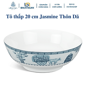 Mua Tô thấp Minh Long 20 cm Jasmine Thôn Dã - Bằng sứ  Hàng Đẹp  Cao Cấp  Dùng Trong Gia Đình  Đãi Khách  Tặng Quà Tân Gia