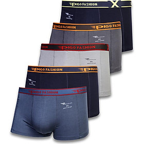 Bộ 5 Quần lót nam đùi Boxer cao cấp thoáng mát Pigofashion QLPG03 ( màu ngẫu nhiên)