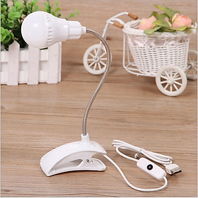 Mua Đèn led siêu sáng kẹp bàn thân uốn dẻo tiết kiệm điện cắm USB - Giao màu ngẫu nhiên ( Tặng 01 quạt mini cắm cổng USB ngẫu nhiên )
