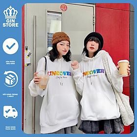 Áo hoodie unisex uncover basic Áo khoác nỉ uncover basic ver2 full tag - Gin Store