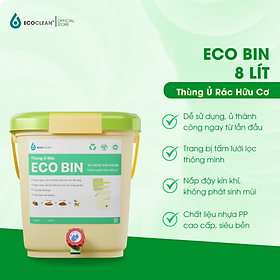 Mua Thùng Ủ Rác Hữu Cơ EcoBin 8 Lít - EcoClean - Ủ Rác Nhà Bếp - Tự Làm Phân Compost Tại Nhà