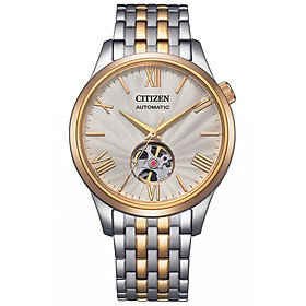 Đồng Hồ Nam Citizen Automatic NH9136-88A (40mm) - Cơ Lộ Máy - Dây Kim Loại - Kính Sapphire - Mặt Trắng