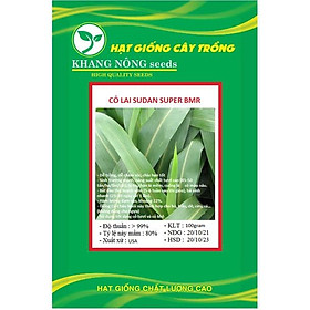 Hạt giống cỏ Sudan Super BMR - Cỏ Ngô KNS3472 - Gói 100gram