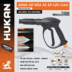 SÚNG RỬA XE ÁP LỰC CAO 22MM G1-SXR1025 HUKAN -HÀNG CHÍNH HÃNG