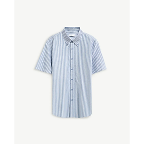 Áo sơ mi tay ngắn nam sọc. Form Fitted - RT 10S25SHS016 | ROUTINE CÀ MAU