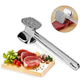 Búa dần thịt đập đá, giã gừng tỏi bằng inox tiện dụng 2 đầu