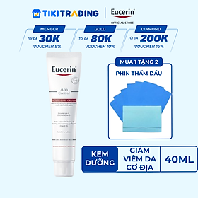 Kem dưỡng giảm viêm da cơ địa Eucerin Ato Control Acute Care Cream 40ml