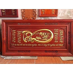 Mua Tranh Gỗ Chữ Tâm Dát Vàng