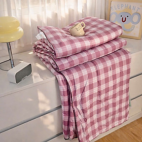 Chăn Mùa Hè Caro Gingham Hàn Quốc 200x230cm – Chăn Mỏng Mềm Mịn Thoáng Mát Decor Phòng Ngủ - HÀNG CHÍNH HÃNG MINIIN