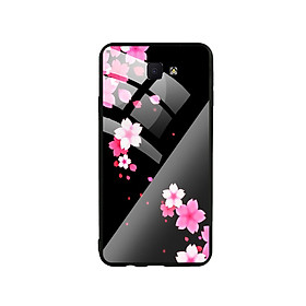 Ốp Lưng Kính Cường Lực cho điện thoại Samsung Galaxy J7 Prime - Cherry Blossom
