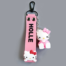 Móc khóa dây hình hoạt hình - Mèo Kitty