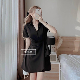 Đầm váy nữ body thắt eo đơn giản với 2 màu tôn da, tôn dáng dành cho các tình yêu đi chơi, dạo phố là siêu xinh
