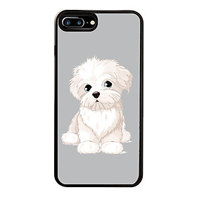 Ốp Lưng Kính Cường Lực Dành Cho Điện Thoại iPhone 7 Plus / 8 Plus Puppy Cute Mẫu 6