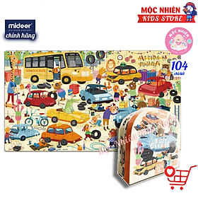 Đồ Chơi Xếp Hình Puzzle MIDEER Dạng Valy Xách Tay - 07 Chủ Đề (Hơn 100 Mảnh Ghép) - Mộc Nhiên